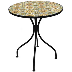 Mosaik Mosaiktisch Gartentisch Bistrotisch Tisch Ø60x70cm