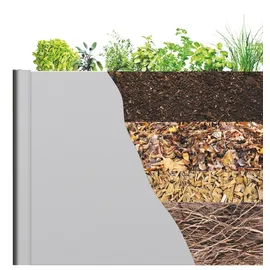 Biohort Hochbeet 152 x 53 x 77 cm Quarzgrau-Metallic