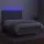 vidaXL Boxspringbett mit Matratze & LED Hellgrau 140x200 cm Stoff