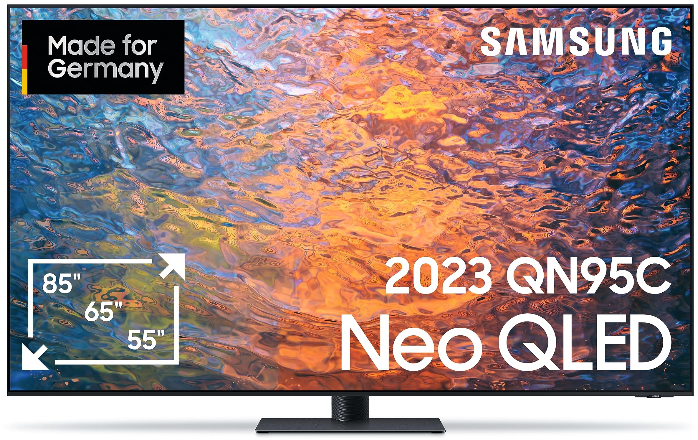 Samsung Neo QLED 4K QN95C 65 Zoll Fernseher (GQ65QN95CATXZG), Neo Quantum HDR+, Infinity One Design, Neural Quantum Prozessor 4K [2023]