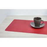 Asa Selection Tischset Leather Optic Fine 46x33 cm Kunststoff Weiß Magnolie