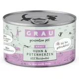 Grau Adult Getreidefrei x 200 g - Huhn & Putenherzen