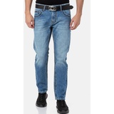 Cipo & Baxx Regular-fit-Jeans, Gr. 31 - Länge 32, BLUE, , 99849451-31 Länge 32