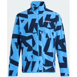 adidas Terrex Multi Printed Fleecejacke Blau L