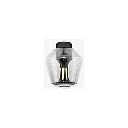 less 'n' more Ethics E-GDS Deckenleuchte LED, Body schwarz/Glas klar - Casambi - getrennt steuerbar