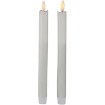 AM Design LED-Kerze Stabkerze 24,5 cm weiß