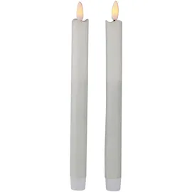 AM Design LED-Kerze Stabkerze 24,5 cm weiß
