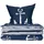 SCHIESSER Bettwäscheset Marina | Renforcé | 2-teilig | 135 x200 marine/weiß