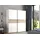 Forte Longline 170 x 190,5 x 61 cm weiß/weiß/sonoma eiche