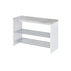 Schuhbank  Hagenow , weiß , Maße (cm): B: 81 H: 55 T: 30.0