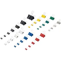 Maul original mauly Klemmer (12 Stück) 25 mm | Befestigung mit 9 mm zum Klemmen von bis zu 90 Blatt Papier | vielseitig einsetzbar im Büro, als Küchen Gadgets und im Haushalt | Schwarz