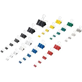 Maul original mauly Klemmer (12 Stück) 25 mm | Befestigung mit 9 mm zum Klemmen von bis zu 90 Blatt Papier | vielseitig einsetzbar im Büro, als Küchen Gadgets und im Haushalt | Schwarz