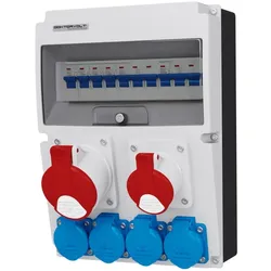 Baustromverteiler JUN 32A/16A/4x230V mit Schutz IP54, DOKTORVOLT® Steckdosen