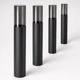 SSC-LUXon Außenstandleuchte Edelstahl Höhe 50 cm 4er Set schwarz