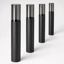 SSC-LUXon Außenstandleuchte Edelstahl Höhe 50 cm 4er Set schwarz