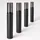 SSC-LUXon Außenstandleuchte Edelstahl Höhe 50 cm 4er Set schwarz