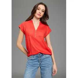 Bruno Banani Kurzarmbluse rot 42
