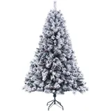 Svita Weihnachtsbaum Schnee Deko Tannenbaum Kunstbaum PVC 210 cm