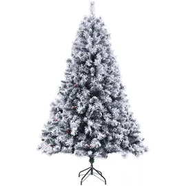 Svita Weihnachtsbaum Schnee Deko Tannenbaum Kunstbaum PVC 210 cm