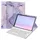 Fintie Tastatur Hülle für iPad Air 11 Zoll M3/M2 (2025/2024), iPad Air 5/4 Generation 10,9" (2022/2020) Lila Marmor