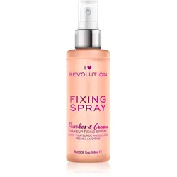 I Heart Revolution Fixing Spray Make-up Fixierspray mit Duft Peaches & Cream 100 ml