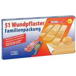 Wundpflaster Familienpackung 6 Grössen