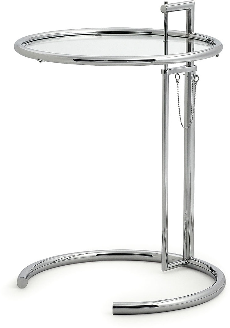 ClassiCon - Adjustable Table E1027, chrom / Kristallglas