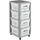 Curver KNOCK DOWN Regal 30 x 40 x 40 cm Grau/Weiss