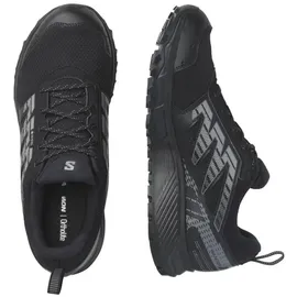 Salomon Wander Gore-Tex Herren Trail Running Wasserdichte Schuhe, Outdoor-bereit, Komfort durch Dämpfung, Sicherer Fußhalt, Black, 45 1/3