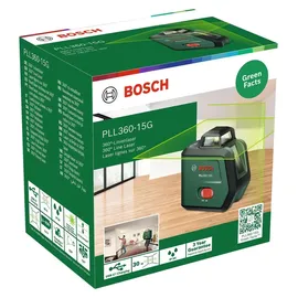 Bosch Kreuzlinienlaser PLL360-15G Set mit 1x Akku 3,6V 2 Ah & Stativ