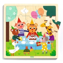 DJECO Spiel, DJ01815 Holz Puzzle: Puzzlo Happy