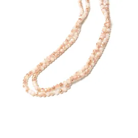 COLLEZIONE ALESSANDRO Lange Kette Frankfurt Beige / Glas