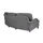Soho Couch Flachgewebe 3-Sitzer Grau