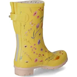 rajn Damen Gummistiefel Butterfly Gelb Synthetik, Größe:41, Farbauswahl:gelb-Kombi - 41 EU