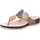 THINK! Damen JULIA chromfrei gegerbte nachhaltige Pantolette, LINEN/KOMBI 4010