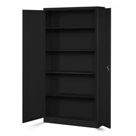Jan Nowak Aktenschrank 90 x 40 x 185 cm schwarz