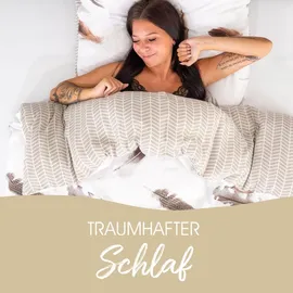 Traumschloss Faserbettdecke Premium Bettdecke Microfaser Polyesterfaser - weiß Duo-Bett 155x220 warm
