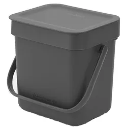 Brabantia 209888, Schwarz, Kunststoff, Behälter, Monochromatisch, Drinnen, Recht