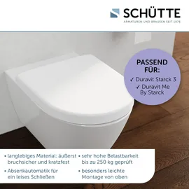 Schütte Duro WC-Sitz D-Form Pro 8 Weiß
