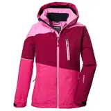 KILLTEC Mädchen Skijacke/Funktionsjacke mit Kapuze und Schneefang KSW 331 GRLS SKI JCKT, dunkel himbeere, 164,