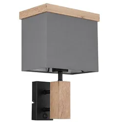 Ossi Wandleuchte Metall Schwarz Matt, 1X E27 Led