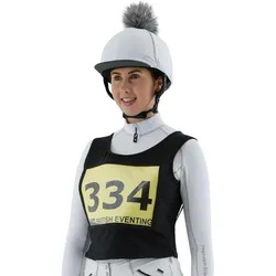 Weste Reiten Turnier-Startnummer Premier Equine Lycra SCHWARZ|SCHWARZ|SCHWARZ No Size