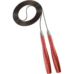 DEUSER® PROFI SPEED ROPE SCHWARZ/ROT EINHEITSGRÖSSE