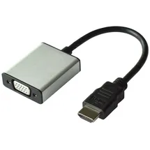 Value HDMI zu VGA Adapterkabel HDMI-A Stecker VGA 15pol. Buchse 15 cm Schwarz