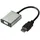 Value HDMI zu VGA Adapterkabel HDMI-A Stecker VGA 15pol. Buchse 15 cm Schwarz