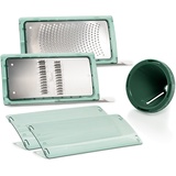 Genius Nicer Dicer Chef Reiben & Spiral-Einsatz 3 Teile Kombi Set Reibe Julienne