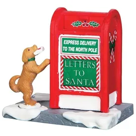 Lemax Santa's Mailbox Weihnachtsdorf mehrfarbig 0,57 m x 0,58 m handbemalt