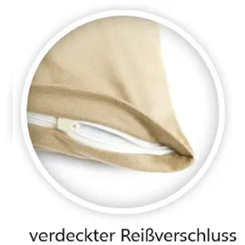 EXKLUSIV HEIMTEXTIL Jersey Kissenbezug 2er Set 40 x 80 cm Schokobraun