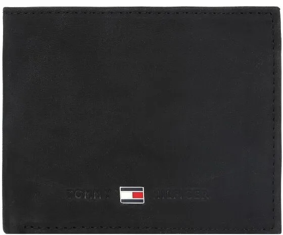 Tommy Hilfiger Johnson Geldbörse Leder 10,5 cm black