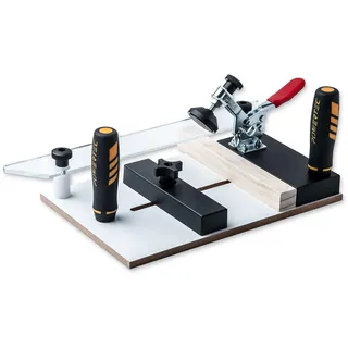 POWERTEC 71765 Rail Coping Sled for Router Tables, Professional Precise Cutting Rail for Cabinet Door Joints, Drawers and Woodworking